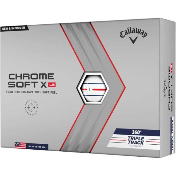 Callaway Chrome Soft X LS 360 Triple Track White Golf Balls