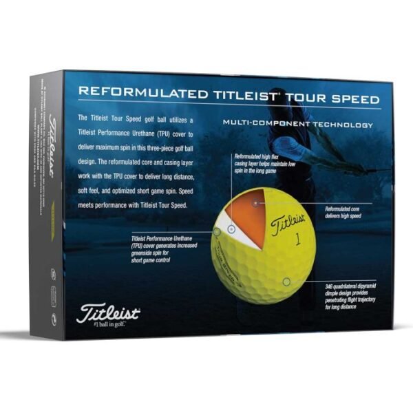 Titleist Tour Speed Yellow Golf Balls